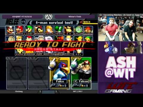WIT | ORLY (Falcon, Fox) vs Hindawg (Falco) - ASH@WIT #73 Melee Winner's Finals