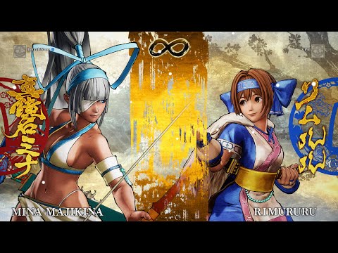 Mina Majikina vs Rimururu (AI Hardest) - Samurai Shodown 4K Gameplay