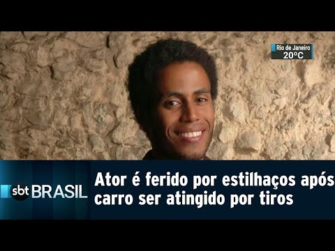 Ator é ferido por estilhaços após carro ser atingido por tiros | SBT Brasil (05/09/18)