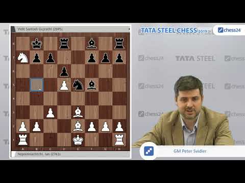 Nepomniachtchi - Vidit, Tata Steel 2019: Svidler's Game of the Day