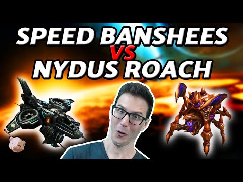 StarCraft 2 - SPEED BANSHEES vs NYDUS ROACH | ICYFAR G2 Social Distancing