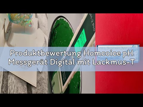 Produktbewertung Homcoice pH Messgerät Digital mit Lackmus-Teststreifen Funktion/Temperatur, Multifu