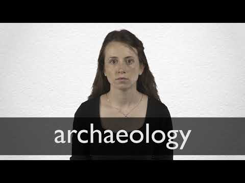 How to pronounce ARCHAEOLOGY in British English