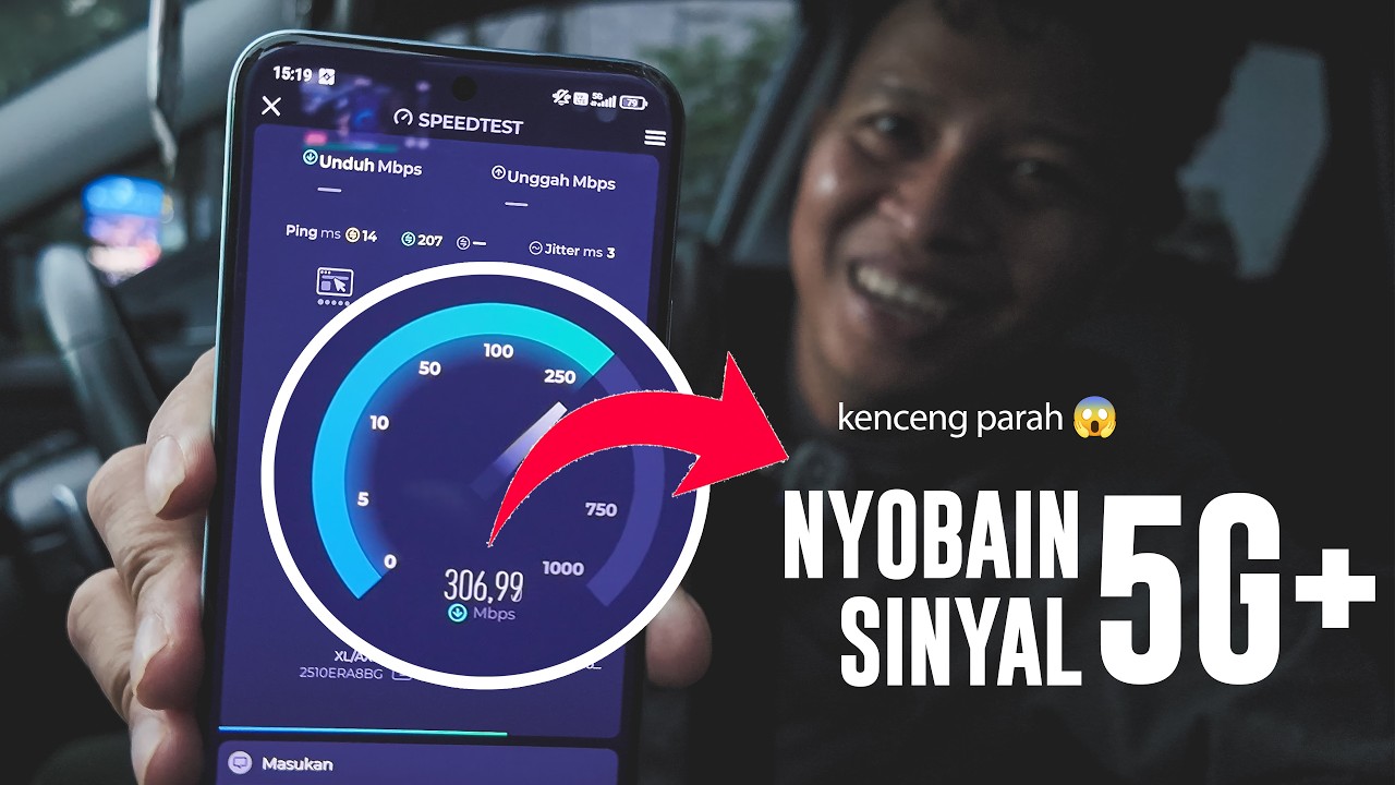 TES SINYAL 5G+ DI MALL-MALL SURABAYA. SUMPAH INI KENCENG 😱