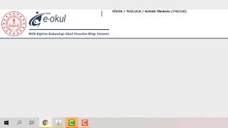 Öğrenci E Okul Nufüs Bilgilerini Güncelleme İşlemi