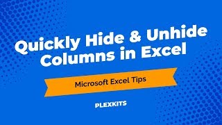 Hide and Unhide Columns and Rows in Excel (2019)