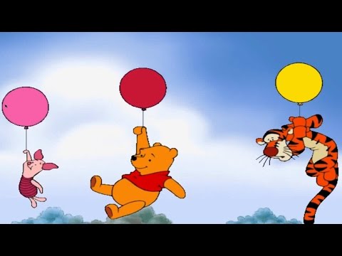 Winnie the Pooh Toddler Popping Balloons - Learning Colors, Numbers Letters and Shapes