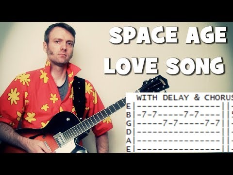 Flock of Seagulls Space Age Love Song Guitar Chords Lesson with Tab Tutorial AFOS