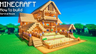 Minecraft :How to build Survival House | How to build minecraft