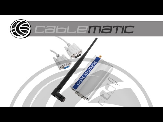 Vídeo relacionado con OSTENT Módem gsm con Módulo Wavecom Q2303A COM/RS232/Puerto Serie Comandos AT SMS Llamada de Voz Enchufe de EU Adaptador de Corriente