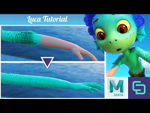 Maya 3D Animation Tutorial - Pixar's Luca Transformation Effect with MASH