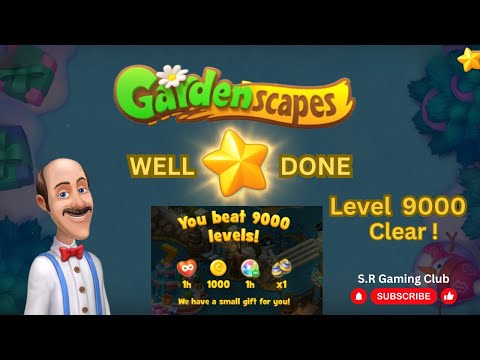 Playrix Gardenscapes || Level 9000 || Clear || First Attempt || Terrific || Rewards ||