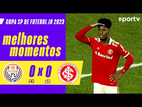 SKA BRASIL 0 (4) X (5) 0 INTERNACIONAL | MELHORES MOMENTOS| COPA SÃO PAULO DE FUTEBOL JR 2023|sportv