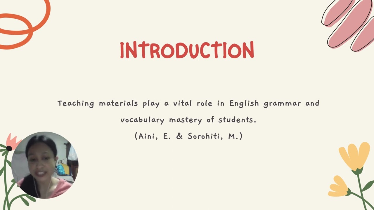 Materials for Teaching Grammar and Vocabulary