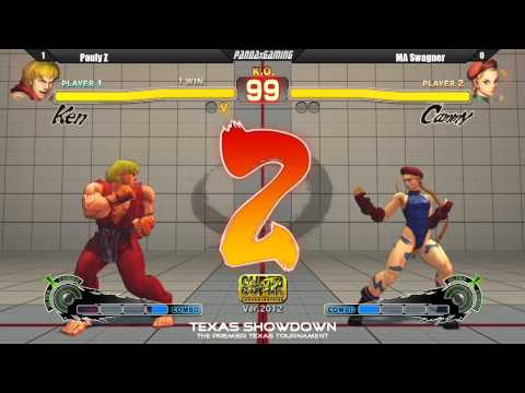 Pauly Z vs MA Wagner - Super Street Fighter IV AE 2012 (Texas Showdown)