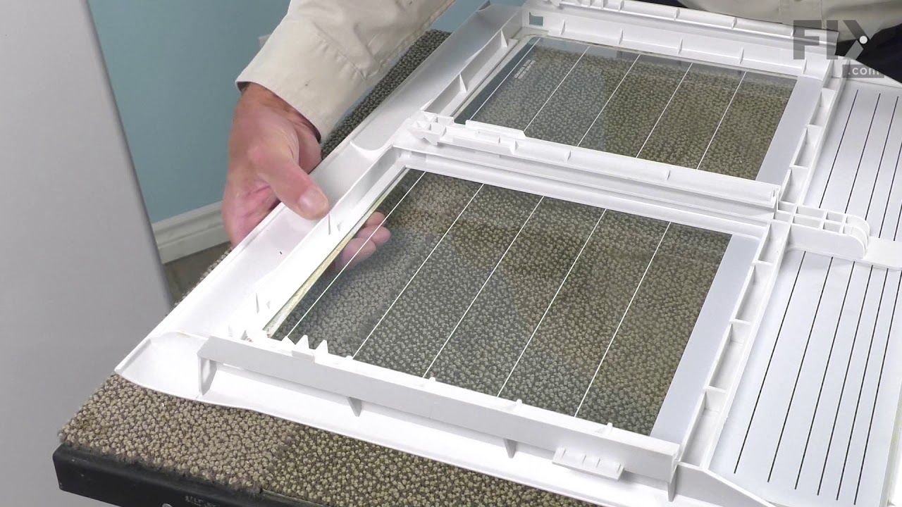 Replacing the Refrigerator Shelf Glass Insert