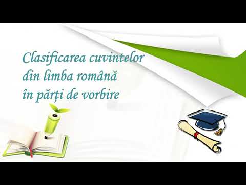 Clasificarea cuvintelor în părți de vorbire