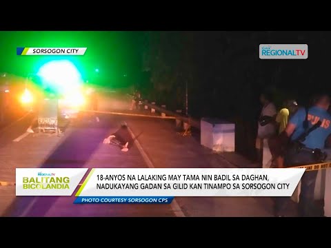 Balitang Bicolandia: Lalaking may tama nin badil sa daghan, nadukayang gadan sa gilid kan tinampo