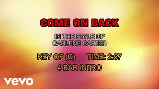 Carlene Carter - Come On Back (Karaoke)