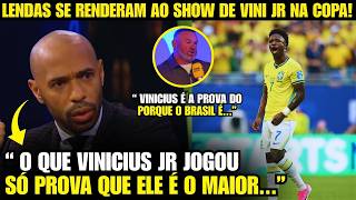 🚨NOSSA! OLHA AS REAÇÕES DE THIERRY HENRY E ROONEY AO HAT TRICK DE VINI JR NA COPA!