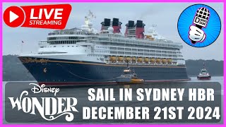 Disney Wonder Live Stream Sail in Sydney Harbour December 21st 2024