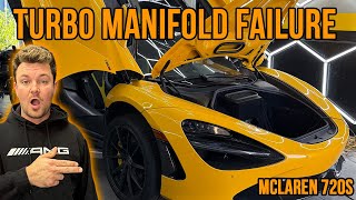 INSANE MCLAREN TURBO MANIFOLD FAILURE! FULL REPAIR BREAKDOWN