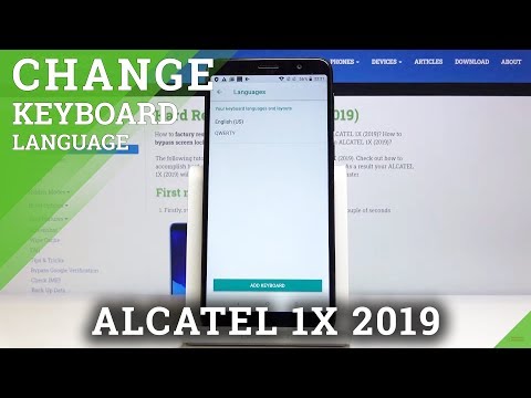 How to Change Keyboard Dictionary in ALCATEL 1X 2019 – Keyboard Language