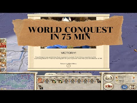 Rome: Total war Speedrun || World Conquest in 73 min 32 sec [WR]
