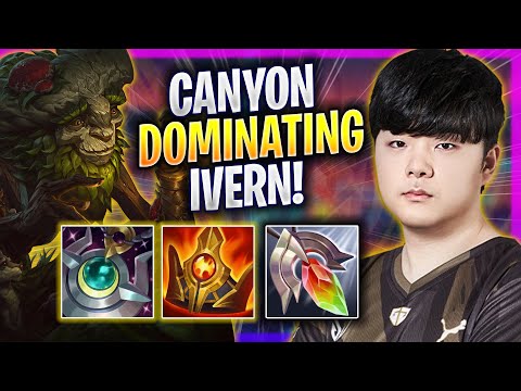 CANYON DOMINATING WITH IVERN! - GEN Canyon Plays Ivern JUNGLE vs Taliyah! | Season 2024