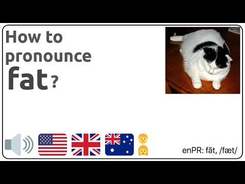 How to pronounce fat in english?