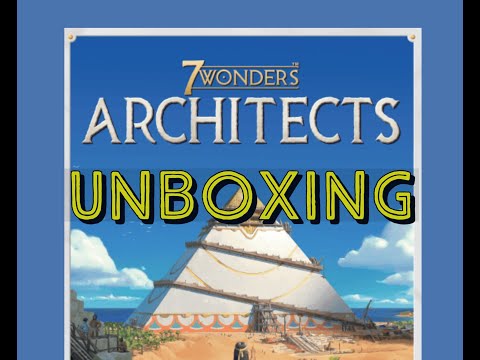 7 Wonders: Architects Board Game | Unboxing (No Talking)