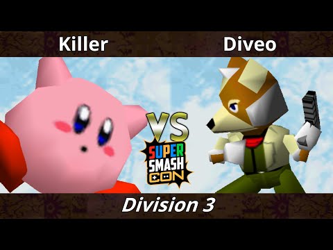 SSC 2022 Division 3 - Killer (Kirby) Vs. Diveo (Fox) SSB64 Smash Bros Tournament