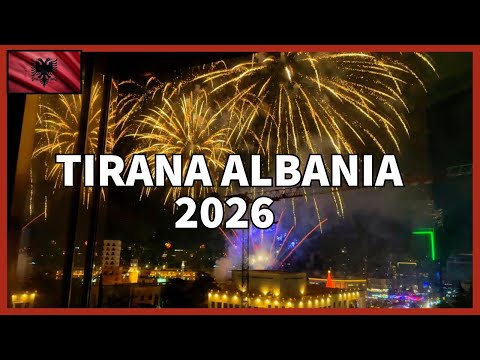 AMAZING New Year’s Eve Fireworks in Tirana, Albania 🇦🇱 | 2025 Celebration
