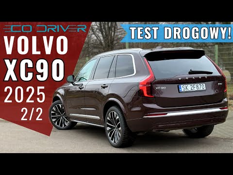 New Volvo XC90 B5 2025 - TEST PL [2/2 - Driving, fuel consumption, headlights, price list, assist...