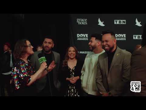 Andy Alemany, TWICE and Samuel ASH at the 53rd annual GMA Dove Awards 2022 Red Carpet