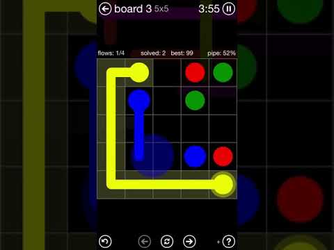 World Record Flow free time trial 4 minutes 5x5 - 100 flows solved!