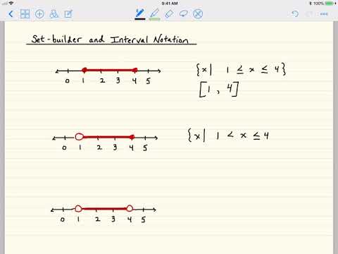 Set-Builder and Interval Notation