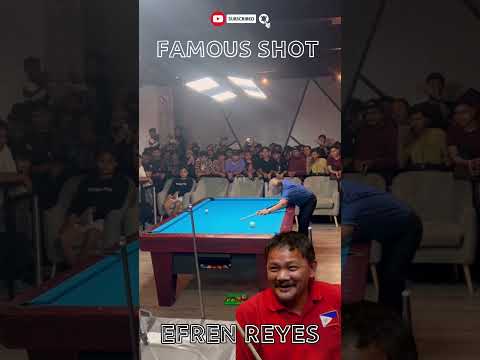 Efren Reyes Legendary Trickshot that's Viral of All Time 🔥 #efrenbatareyes #trickshot #fypシ゚viral