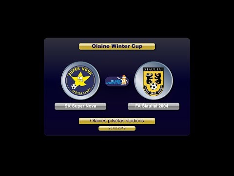 U-16 SK Super Nova - FA Šiauliai 2004 (Olaine Winter Cup 2019)