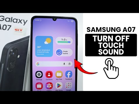 How to Turn Off Touch Sound in Samsung A07 - Touch Sound Setting