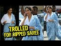 Sonam Kapoor Wears A Torn Jeans Saree Gets Tagged As A Beggar By Fans
