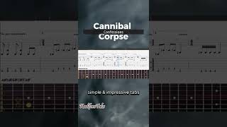 Cannibal Corpse-Confessions Easy Guitar Tutorial Tabs