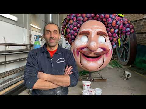 Carnevale di Viareggio 2023 - Il carro di Luca Bertozzi in costruzione