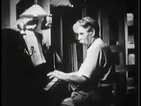 Albert Schweitzer: practising Bach in Lambarene (original footage)