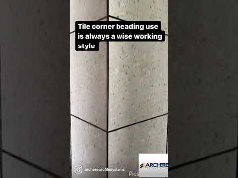 Aluminum Metal Corner Trim For Ceramic Tile Powder Coating 10.5mm