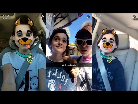 Millie Bobby Brown ► Snapchat Story ◄ 9 April 2017 w/ Noah Schnapp