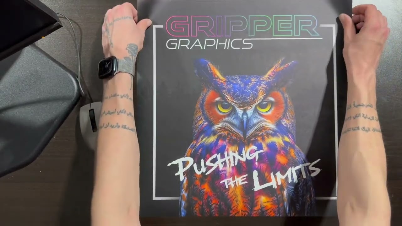 Gripper Graphics - Microscopic Suction Technology for most smooth surfaces. Quick Change Graphics.