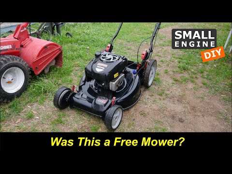 A Free Craftsman Mower Saved from the Trash Dump fixed for cheap