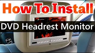 DVD Headrest monitor installation video HD - www.qualitymobilevideo.com