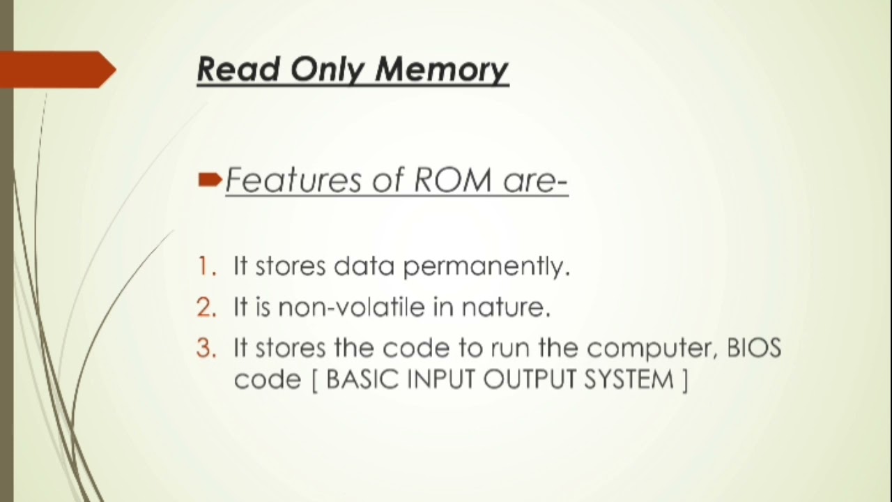 Presentation(PPT) On Memory Unit | Computer Fundamentals | Class 12,BBA, BCA, etc., |